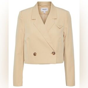 Vero Moda Aware tailored cropped blazer in beige Size 8 NWT